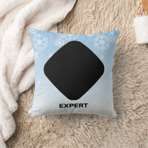 Expert Skier Black Diamond Kissen
