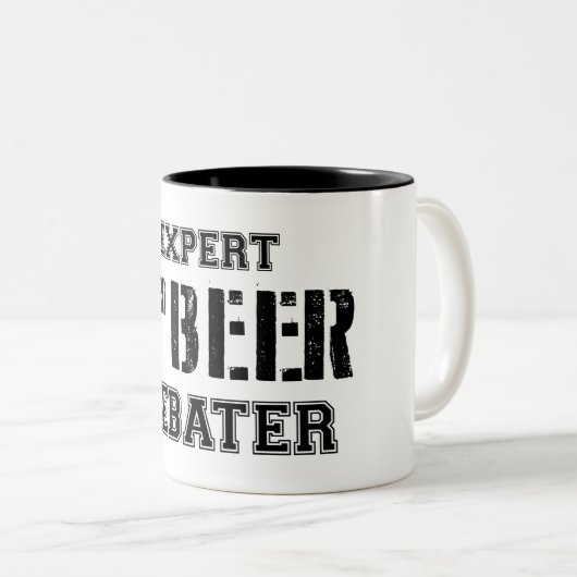 Expert Third Beer Debater Zweifarbige Tasse (VorderseiteRechts)