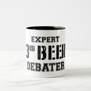 Expert Third Beer Debater Zweifarbige Tasse