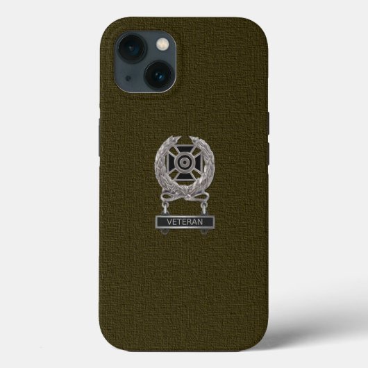 Expert Veteran Abzeichen Medaille Case-Mate iPhone Hülle (Rückseite)