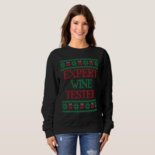 Expert Wine Tester for Matching Family Photos Sweatshirt (Vorne ganz)