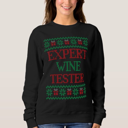 Expert Wine Tester for Matching Family Photos Sweatshirt (Vorderseite)