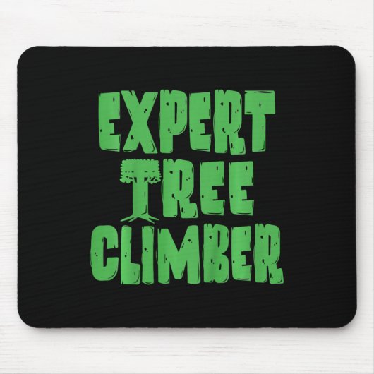 Experte Baumkletterer Urlaub Sommer Kinder Grafik  Mousepad (Vorne)