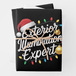 Experte für Außenbeleuchtung Weihnachtslichtdekora Geschenkpapier Set