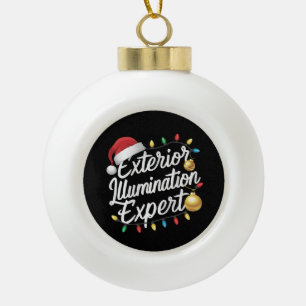Experte für Außenbeleuchtung Weihnachtslichtdekora Keramik Kugel-Ornament