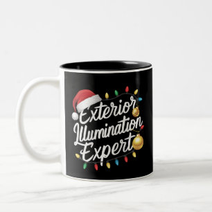Experte für Außenbeleuchtung Weihnachtslichtdekora Zweifarbige Tasse