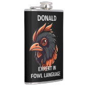 Experte für die Sprache der Vögel, Rooster's Head. Flachmann (Rechts)
