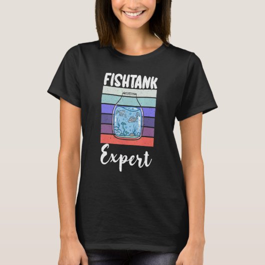 Experte für Fischaquarien Besitzer T-Shirt (Vorderseite)