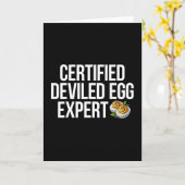 Experte für gefüllte Eier  Karte (Gelbe Blume)