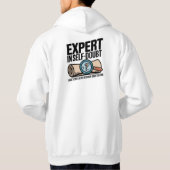 Experte für Selbstzweifel Hoodie (Rückseite)