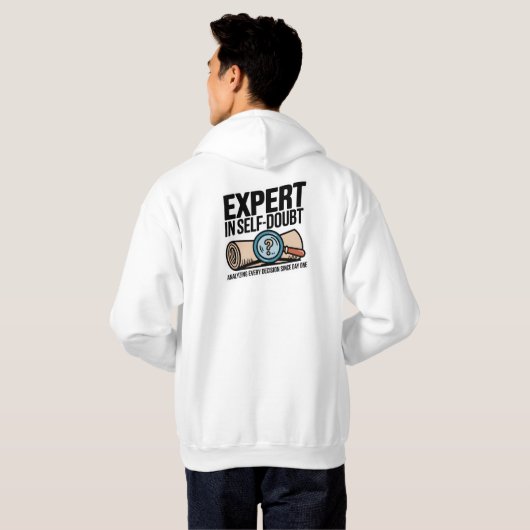 Experte für Selbstzweifel Hoodie (Schwarz voll)
