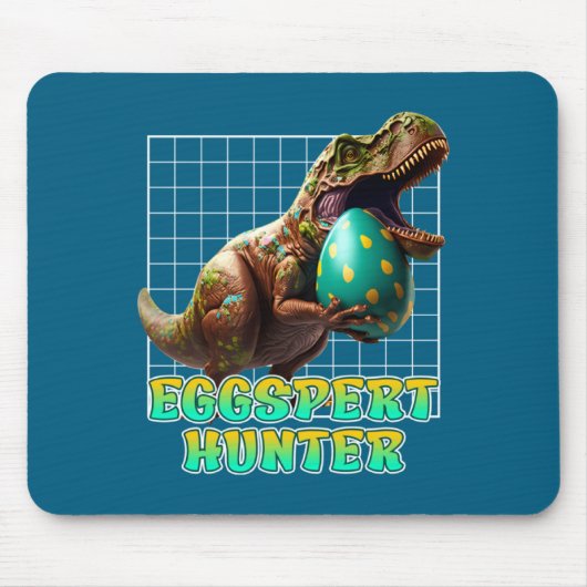 Experte Ostereier Jagd Dinosaurier Ostern Mousepad (Vorne)