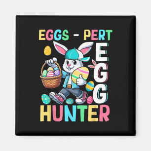 Experten-Ei Lustiger-Witz-Jäger Osterhase Jagd  Magnet