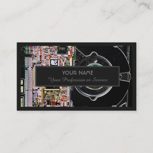 Experten für berufliche Computer- oder Cloud-Speic Visitenkarte (Vorderseite)