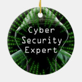 Experten für Cybersicherheit Keramik Ornament (Hinten)