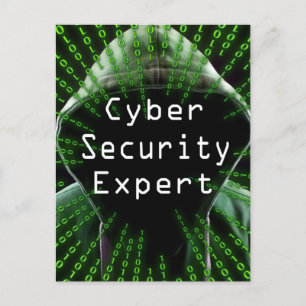 Experten für Cybersicherheit Postkarte