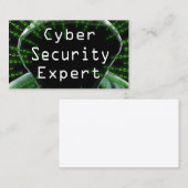 Experten für Cybersicherheit Visitenkarte (Vorne/Hinten)