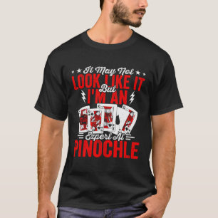Experten-Pinochle-Spieler Casino-Kartenspiel Pinoc T-Shirt