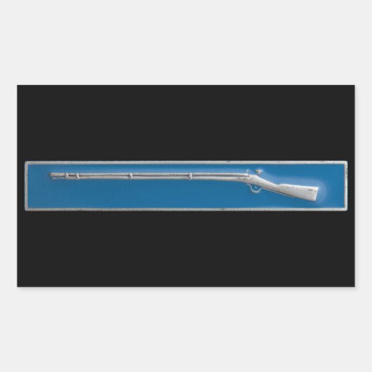 Experteninfantry-Abzeichen Rechteckiger Aufkleber (Vorderseite)