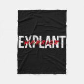 Explantate Brust Implant Krankheit Bewusstsein Kre Fleecedecke (Vorderseite)