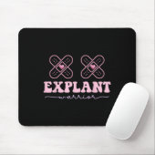 Explantate Brust Implant Krankheit Krebs Bewusstse Mousepad (Mit Mouse)