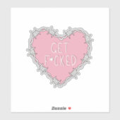 Explizites Barbed Wire Herz Aufkleber (Blatt)