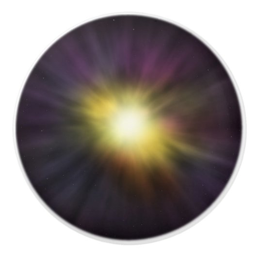 Explodieren eines Coolen Star-Weltraumwerks Keramikknauf (Vorderseite)