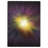 Explodieren eines Coolen Star-Weltraumwerks Klemmbrett (Rückseite)