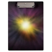 Explodieren eines Coolen Star-Weltraumwerks Klemmbrett (Vorderseite)