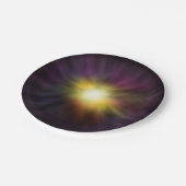 Explodieren eines Coolen Star-Weltraumwerks Pappteller (Schrägansicht)