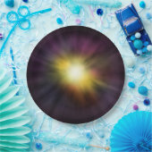 Explodieren eines Coolen Star-Weltraumwerks Pappteller (Party)