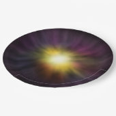 Explodieren eines Coolen Star-Weltraumwerks Pappteller (Schrägansicht)