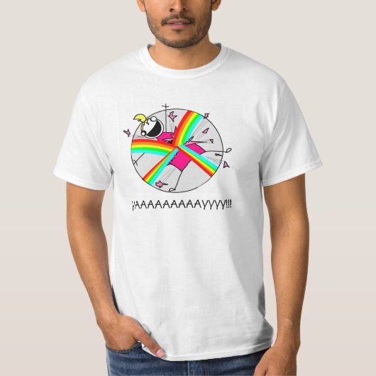 Explodieren mit Regenbogen-T - Shirt (Vorderseite)