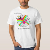 Explodieren mit Regenbogen-T - Shirt (Vorderseite)