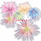 Explodieren von Fireworks Thunder_Cove Aufkleber (Vorderseite)
