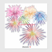 Explodieren von Fireworks Thunder_Cove Aufkleber (Blatt)