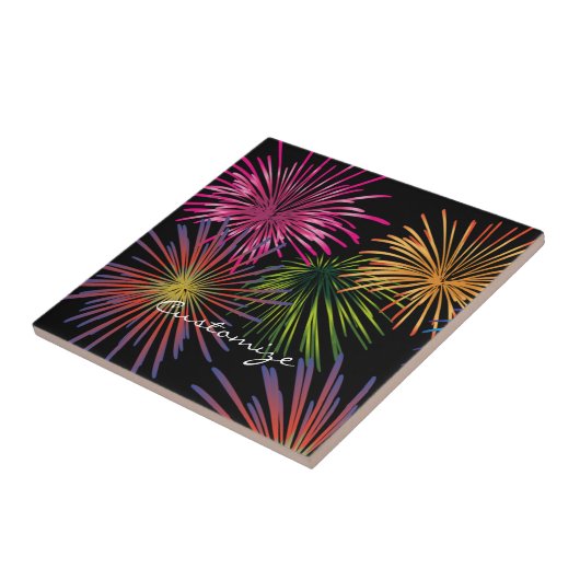 Explodieren von Fireworks Thunder_Cove Fliese (Seite)