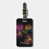 Explodieren von Fireworks Thunder_Cove Gepäckanhänger (Vorderseite vertikal)