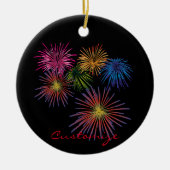 Explodieren von Fireworks Thunder_Cove Keramik Ornament (Vorne)