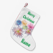 Explodieren von Fireworks Thunder_Cove Kleiner Weihnachtsstrumpf (Vorderansicht (hängend))