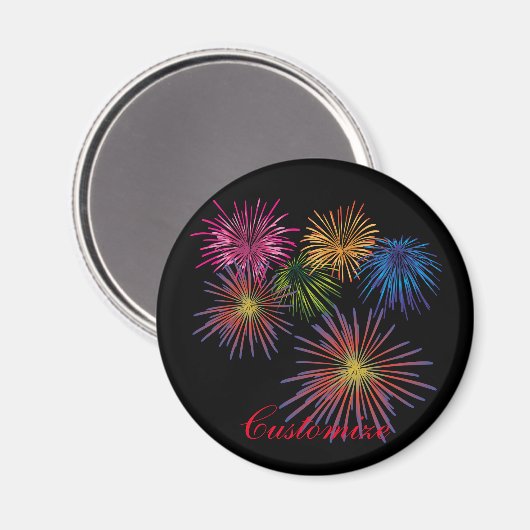 Explodieren von Fireworks Thunder_Cove Magnet (Vorderseite/Rückseite)