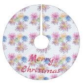 Explodieren von Fireworks Thunder_Cove Polyester Weihnachtsbaumdecke (Vorderseite)