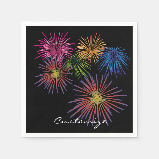 Explodieren von Fireworks Thunder_Cove Serviette (Vorderseite)