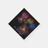 Explodieren von Fireworks Thunder_Cove Serviette (Ecke)