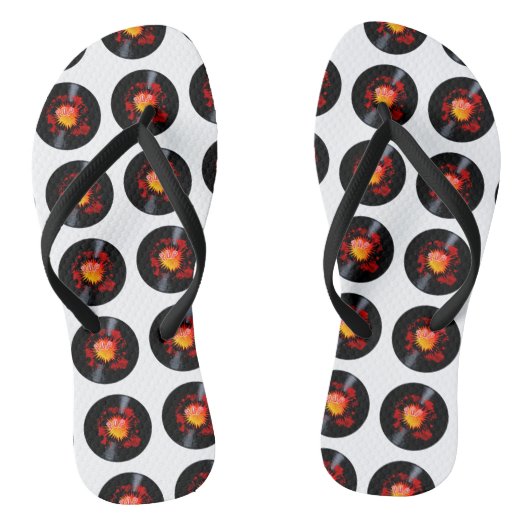 Explodieren von Pop-Musik lange Spielrekorde Badesandalen (Fußbett)