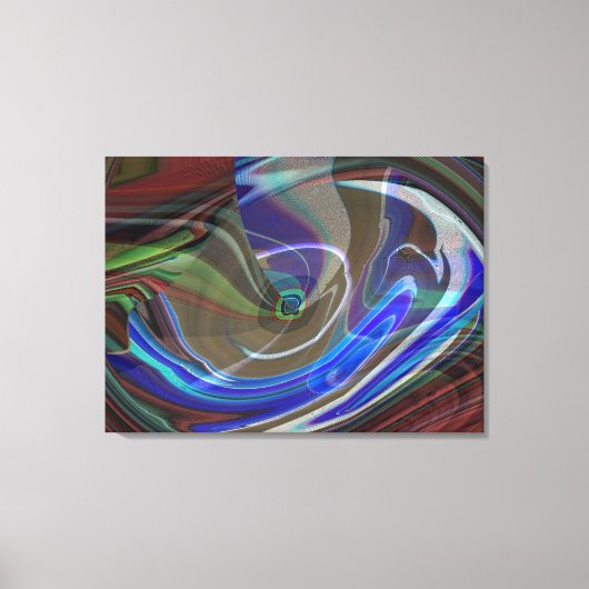 Explodierende, Abstrakt ummantelte Canvas Leinwanddruck (Vorderseite)