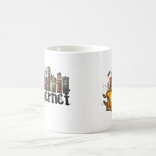 Explodierende Kisten-Tasse Kaffeetasse (Mittel)