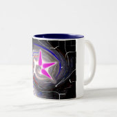 Explodierende kosmische Blase Zweifarbige Tasse (VorderseiteRechts)
