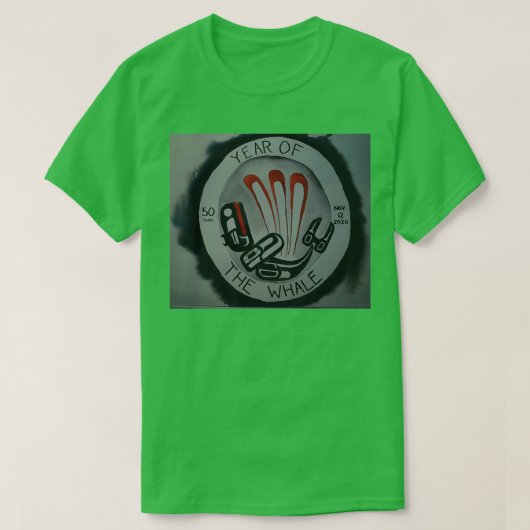 Explodierende native Version des Whales T-Shirt (Design vorne)