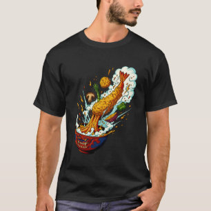 Explodierende Tempura-Monster-Schüssel Japanische T-Shirt